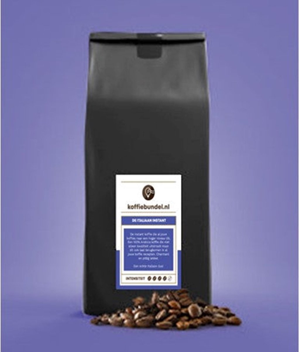 Koffiebundel -100% Arabica professionele instant koffie - De Italiaan - 500 gram, goed voor zo'n 330 koppen koffie!