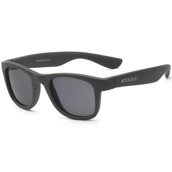 KOOLSUN® Wave - kinder zonnebril - Gunmetal - 3-10 jaar - UV400 Categorie 3