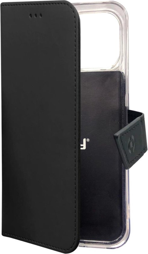 Celly Custodia A Portafoglio Per IPhone 11 – Cover In Similpelle Con Flap Magnetico E Tasche | Colore Nero - copertina