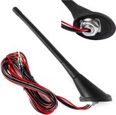 Antenne de voiture universelle avec amplificateur - Antenne de voiture - 18 cm - longueur de câble de 3 m