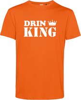 T-shirt DrinKing | Koningsdag | oranje shirt | Koningsdag kleding | Oranje | maat XL