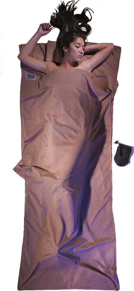 Cocoon TravelSheet - Lakenzak - Egyptisch Katoen - Khaki