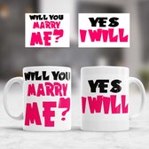 Mokken Will you marry me ? Yes I will - Liefde - koppels - cute - cadeau - love - couple