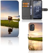 Smartphone Hoesje Nokia G60 Flip Case Koe