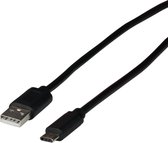 EFB Elektronik EBUSBC-USB20AK.0,5, 0,5 m, USB C, USB A, USB 2.0, 480 Mbit/s, Zwart