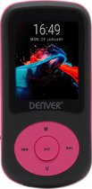 Denver MP3 / MP4 Speler - 4GB - Incl. Oortjes - Uitbreidbaar tot 128GB - Voice Recorder - Dictafoon - MPG4094NR- Roze