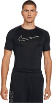 Nike Pro Dri Fit Korte Mouwen T-Shirt Heren - Black / White - 3XL