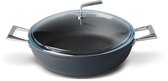 Bol.com TVS Materia Hapjespan laag met pyrex deksel 28cm aanbieding
