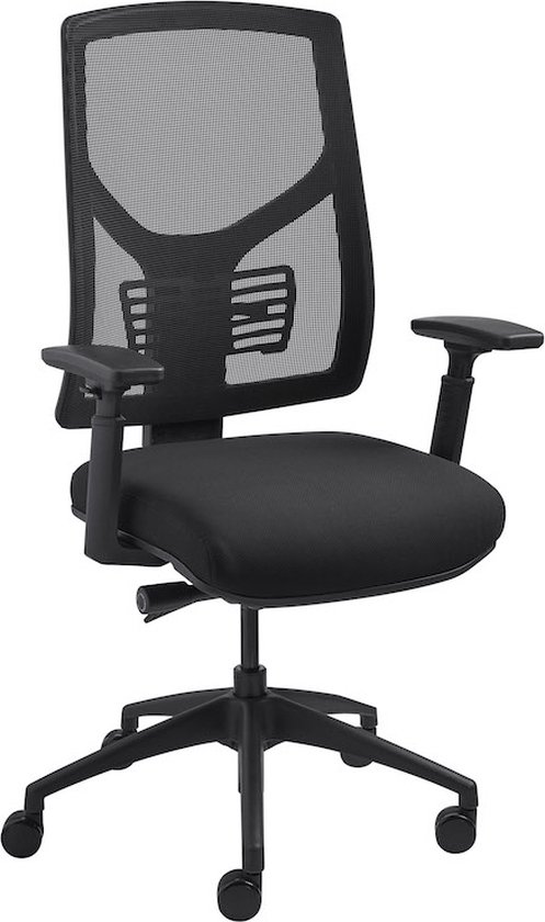 Sitlife Bureaustoel Model Juno. Budget bureaustoel met mesh rug in hoogte verstelbaar en 3 jaar garantie.