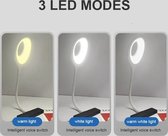 Yuled - Lampe USB à commande vocale - Lampe USB à commande vocale - Veilleuse - Liseuse - Allumage et extinction à distance par commande vocale - Différentes chaleurs