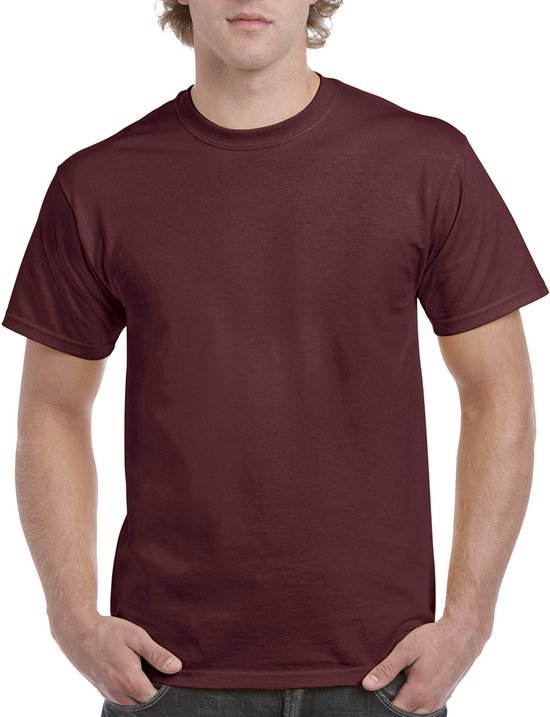 T-shirt met ronde hals 'Ultra Cotton' Gildan Maroon - M
