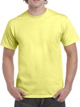 T-shirt met ronde hals 'Ultra Cotton' Gildan Cornsilk - S