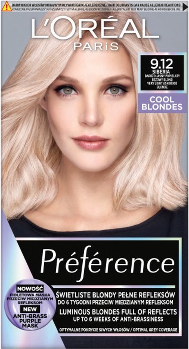 Voorkeur Koele Blondines haarkleur 9.12 Siberië
