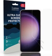 Lunso - Geschikt voor Samsung Galaxy S23 Plus / S23+ - Duo Pack (2 stuks) Beschermfolie - Full Cover Screen protector