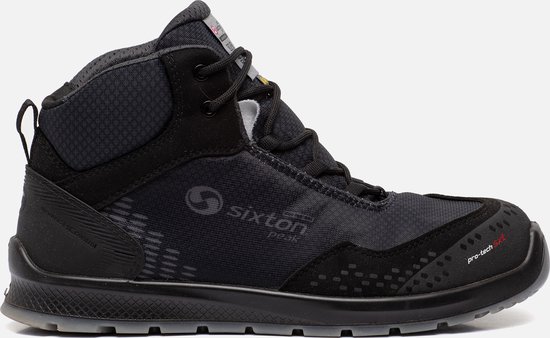 Sixton werkschoenen Auckland High Zwart Air - ESD S3 SRC Maat 44