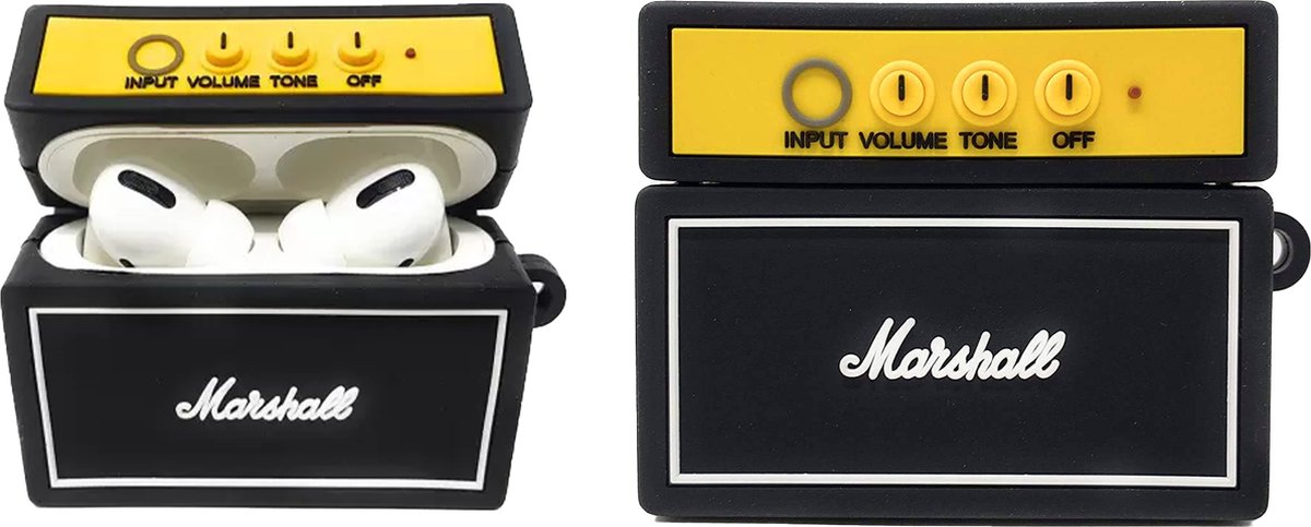 Marshall AirPods Case - Siliconen Hoesje voor Apple AirPods Pro