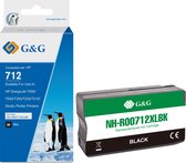 G&G Huismerk XL 3ED71A Inktcartridge Alternatief voor HP 712 zwart 80ml Hoge Capaciteit