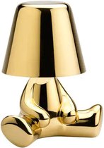 Luxus Bins Brother Tafellamp - Goud - Mr When - Gouden mannetje - Design - Decoratieve accessoire - Decoratie woonkamer - Decoratie slaapkamer - Decoratie voor op tafel - Decoratieve tafellamp - Woonaccessoire