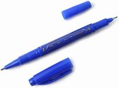 Zebra Mackee Care Double-Sided Marker Pen - Extra Fine Point – Blauw