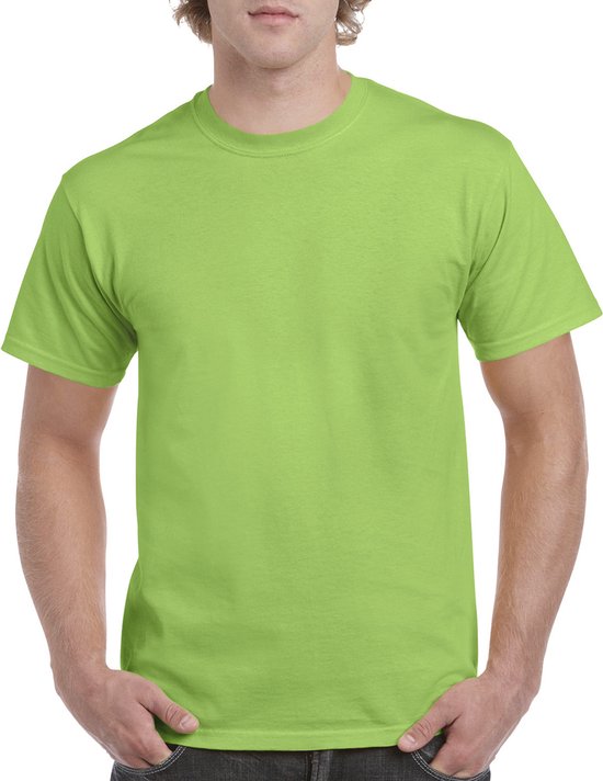 T-shirt met ronde hals 'Heavy Cotton' merk Gildan Lime Green - XL