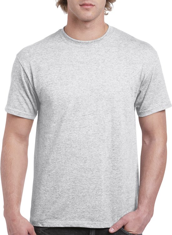 T-shirt met ronde hals 'Heavy Cotton' merk Gildan Ash Grey - M
