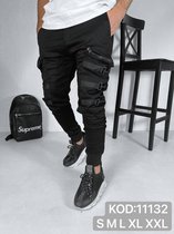 Cargobroeken voor Heren Joggingbroek Cargo broek met Zakken Jogger Broek Hip Hop - L