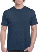T-shirt met ronde hals 'Ultra Cotton' Gildan Heather Navy Blue - XXL
