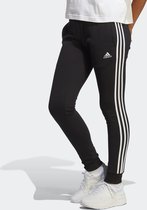 adidas Sportswear Essentials 3-Stripes French Terry Cuffed Broek - Dames - Zwart- 2XL