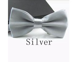 Akyol - Strik | Grijs | Kleding | Verstelbaar | Accessoires | Das | vlinderstrik -vlinderstrik zilver -vlinderstrik grijs -kerst strik