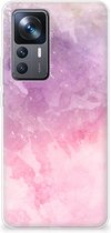 Telefoonhoesje Xiaomi 12T | 12T Pro Silicone Back Cover Pink Purple Paint