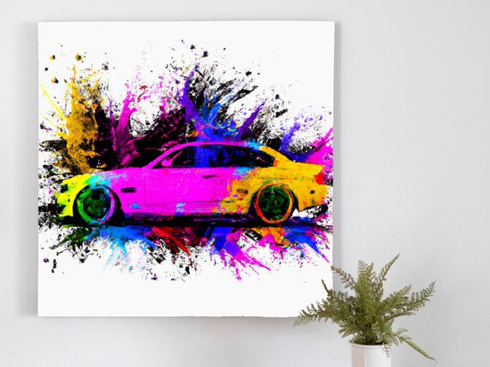 Bursting with BMW kunst - centimeter op Canvas | Foto op Canvas - wanddecoratie
