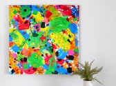 Abstract color fetish | Abstract Color Fetish | Kunst - 60x60 centimeter op Canvas | Foto op Canvas