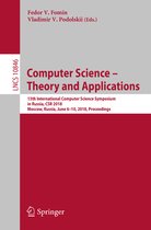 Theoretical Computer Science and General Issues- Computer Science – Theory and Applications
