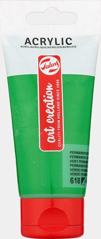Talens acrylverf ArtCreation tube 75ml permanentgroen licht (618)