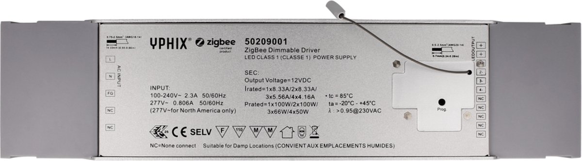 Zigbee Dimmer & Transformator - 12V - Geschikt voor RGBW