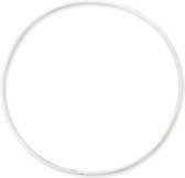 Restyle Ring metaal wit 25 cm - Dromenvanger - Rond - 4mm dikte
