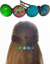 Hairpin.nu-Color-Hairclip-XL-glas-cabochon-haarspeld-groen-turquoise-print