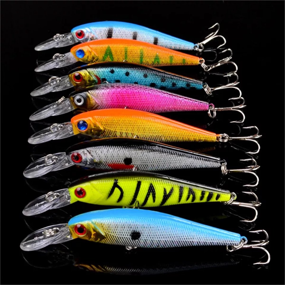 Kunstaas set - 8 Pluggen - 9.2 gram - 10 cm - Snoek - Snoekbaars - Baars - Zeebaars