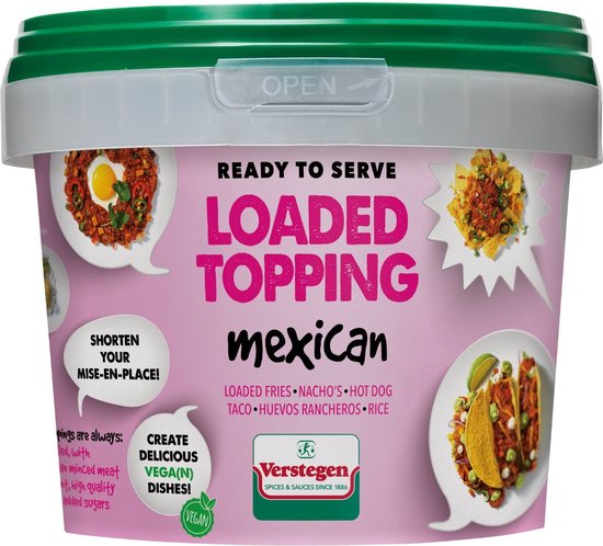 Verstegen Loaded topping Mexican - Bak 1 liter