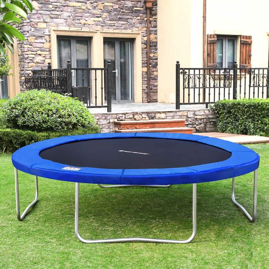 Vlek Bot onenigheid HelloHomy® Randafdekking trampoline 305cm - blauw - PVC 500D -  randbescherming | bol.com