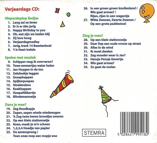 Hoera! er is er één jarig, Various Muziek Hoera! er is er één jarig, Various Muziek