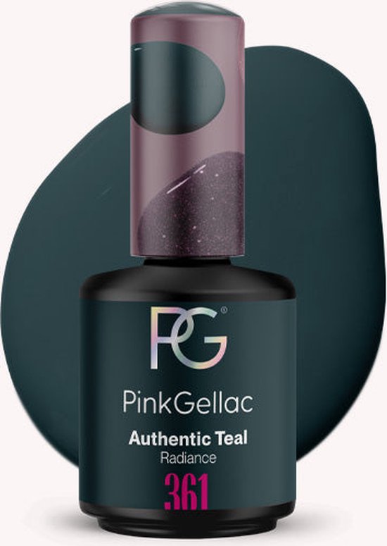 Pink Gellac Authentic Teal Gellak Vegan Blauw Glanzend 15ml