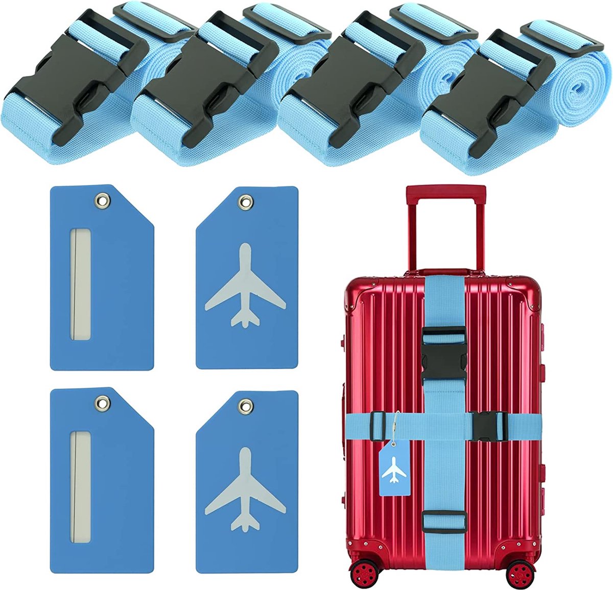 Kofferriemen set – Kofferriem – Reizen - Bagageband