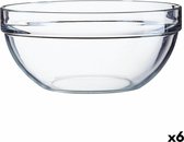 Saladekom Luminarc Transparant Glas (20 cm) (6 Stuks)
