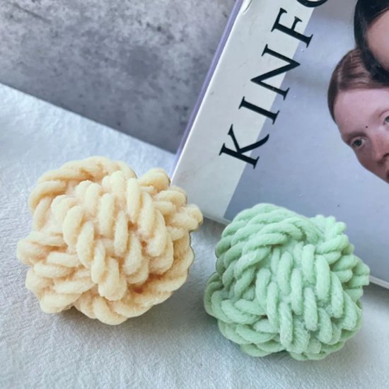 ZoeZo - Kaarsmal Bolletje wol - Bol - Kaars mallen - Siliconen mal - Zelf kaarsen maken - Gips & epoxy gieten - Zeep maken