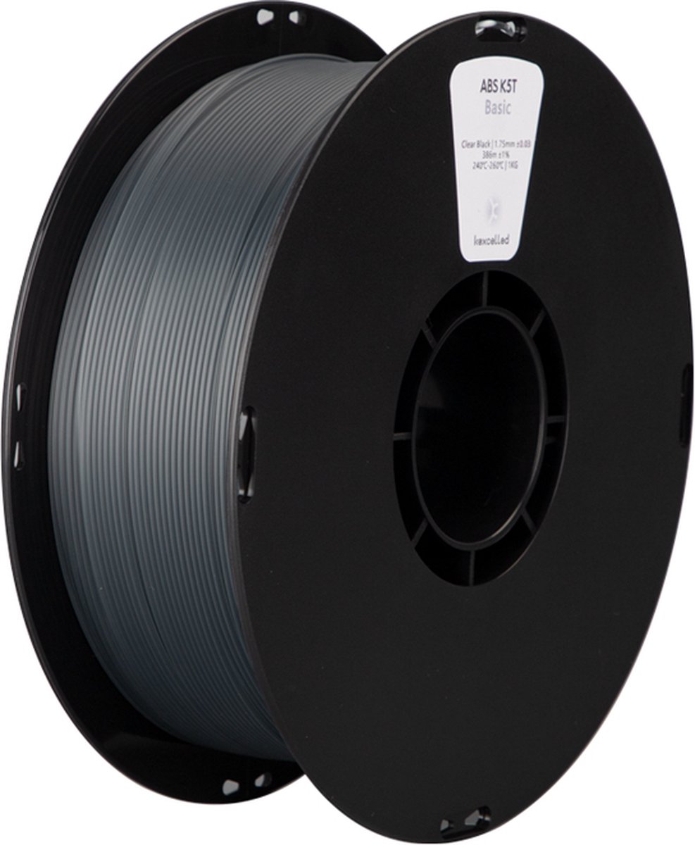 Kexcelled ABS Doorzichtig Zwart/Clear Black 1 kg 1.75 mm 3D Printer filament