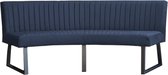 Eetkamerbank - Hengelo - geschikt voor ovale tafel 200 cm - stof Element blauw 13