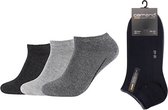 Camano Ca-soft Sneaker Sokken en Enkelsokken Unisex 3 PACK 39/42 Antracite Mix Naadloos en zonder knellende elastiek