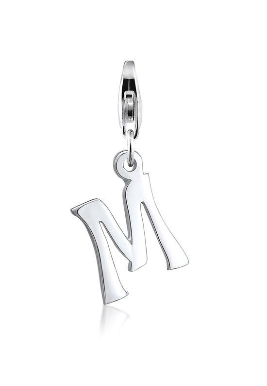 Nenalina Dames Bedel Bedeltje Letter Hanger in 925 Sterling Zilver voor alle gangbare Charm- en Bedeldrager