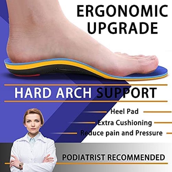 Maat 41-42 - Plantaire Fasciitis Inlegzolen - Steunzolen Voor De
